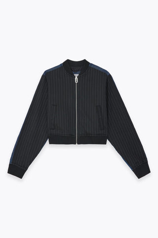 DENIM DETAILED BOMBER JACKET