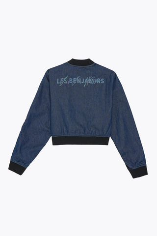 DENIM DETAILED BOMBER JACKET