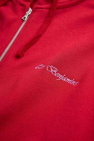 HAIR COMB PRINTED ZIP HOODIE