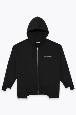 HAIR COMB PRINTED ZIP HOODIE